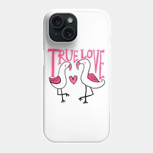 true love, flamingo Phone Case