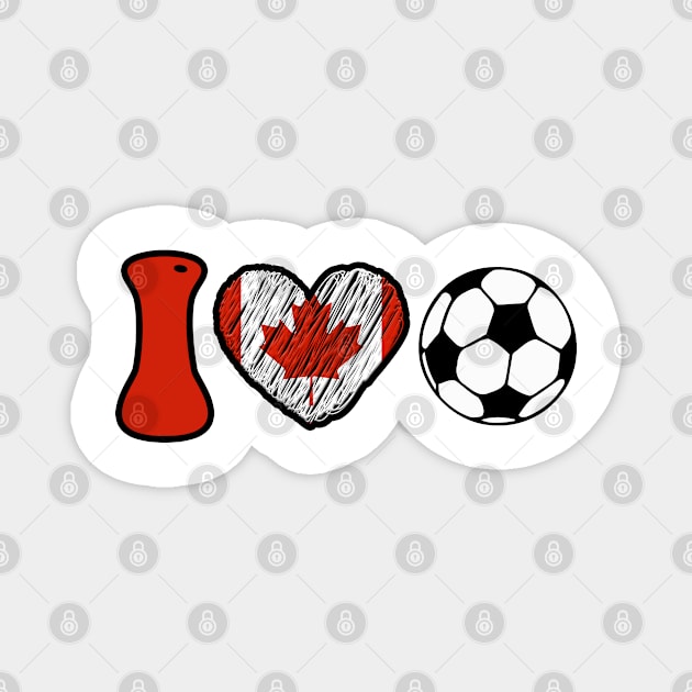 Canada Football Lovers Magnet by RankShop