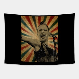 Photo Vintage Retro Look Fan Design - Imelda May Tapestry