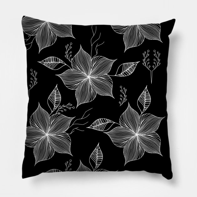 Floral Pattern Pillow by jen28