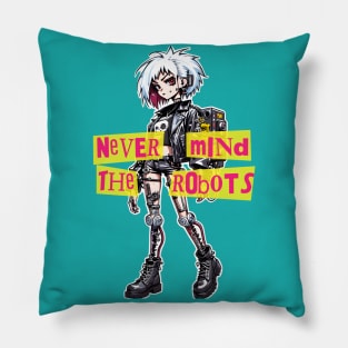 Punk Robot XI Pillow