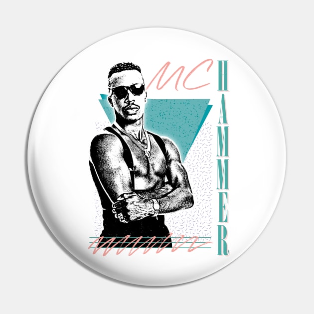 MC Hammer / Retro Style Fan Art Design Pin by DankFutura