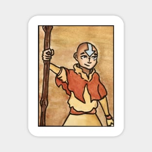 The Last Paintbender: Avatar Aang Art Nouveau Magnet