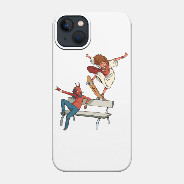 Jesus Skateboarding - Skateboarding - Phone Case