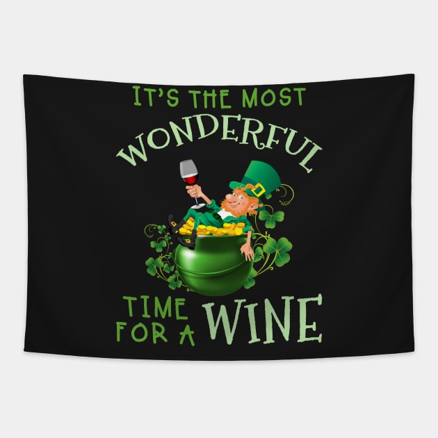 St Patrick_s Day It_s The Most Wonderful Time For Tapestry by TeeLovely