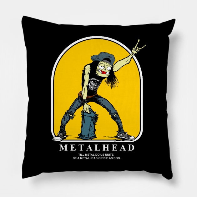 metalhead Pillow by antonimus