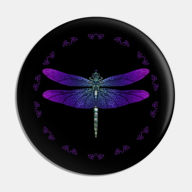 Iridescent Dragonfly Pin by Erno