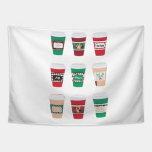 coffee Christmas Tapestry