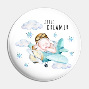 Newborn Baby Boy Sleeping Pin