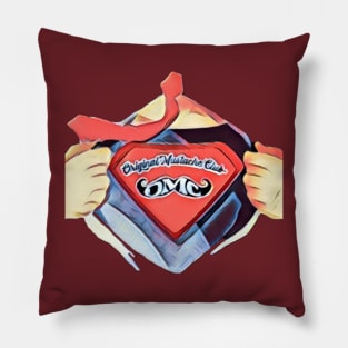 Keepers of the 'Stache - Red Superhero Vest Pillow