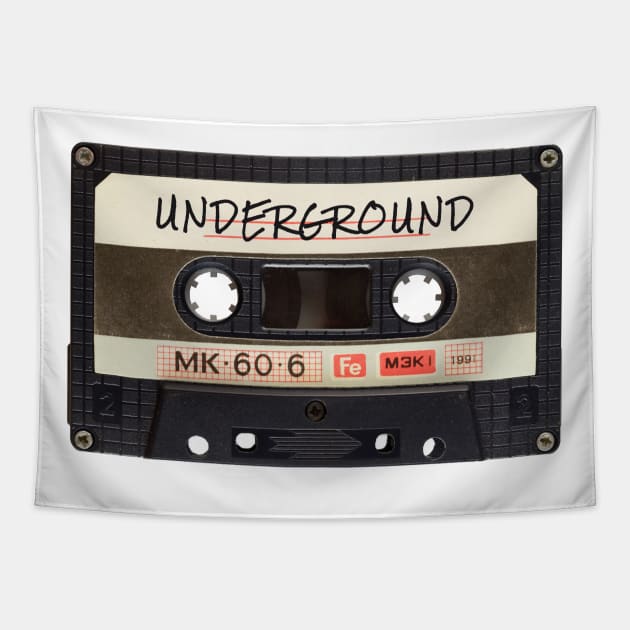 Underground Cassette Tapestry by lukassfr