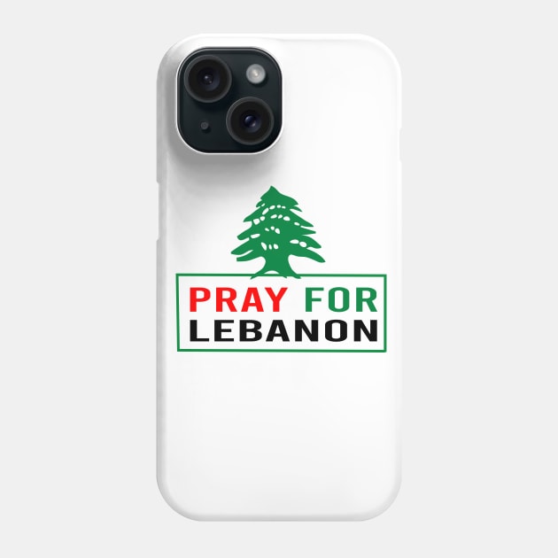 Pray For Lebanon stand with Lebanese people Phone Case by Formoon