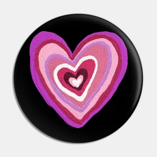 love, heart, oil painting Pin