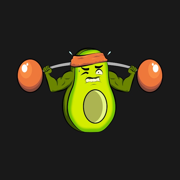 gym avocado fitness funny by the house of parodies