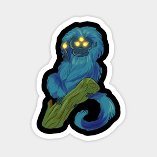 Blue Shadow Monkey Magnet