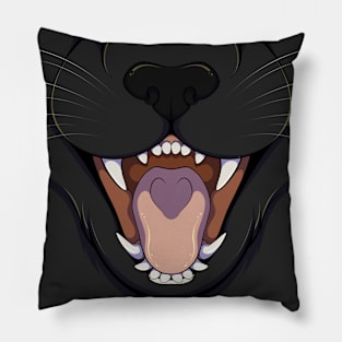 Black Cat Halloween Pillow