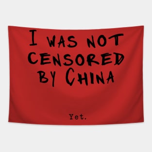 I was not censored by China Tapestry