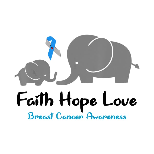 Diabetes awareness Faith Hope Fight Love Elephant Mama Son Diabetes by thuylinh8