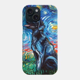 Black Labrador Night Phone Case