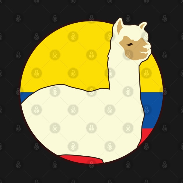 Ecuador Flag Alpaca Ecuadorian Quito South America Andes Condor by Shirtsurf