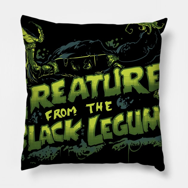 Creature From the Black Legume Pillow by Millageart