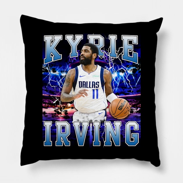 Kyrie Irving Pillow by Gojes Art