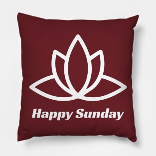 Happy Sunday Pillow