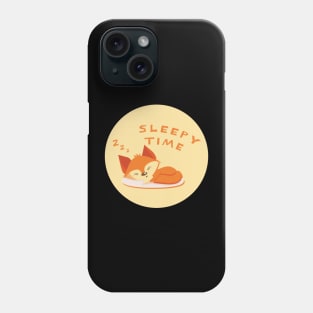 Sleepy time cute sleeping baby fox Phone Case