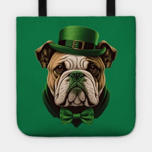 Bulldog St. Patrick's Day Tote