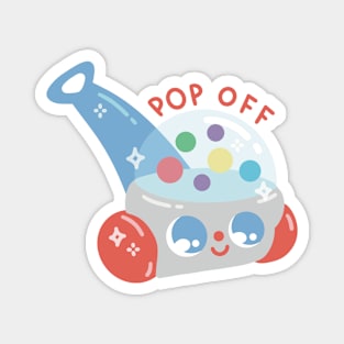 Pop off Retro Vintage Toy Art Magnet