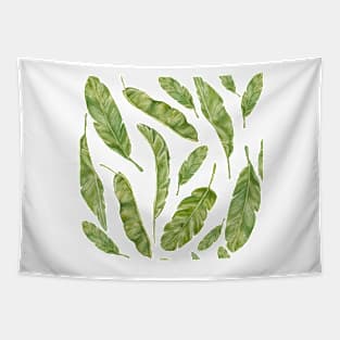 pattern with banana leaves Tapestry