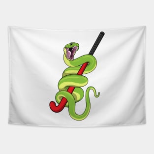 Snake Hockey Hockey bat Tapestry