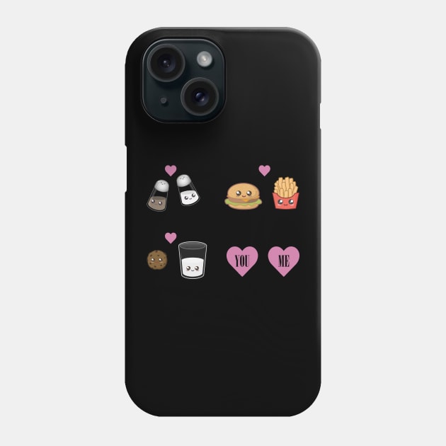 Kawaii Pairs like You & Me Phone Case by Food in a Can