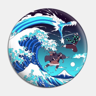 Breath of the Great Wave Pin