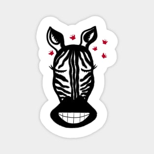 Zebra Smile Magnet