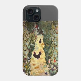 Garden Path with Hen after Klimt Phone Case