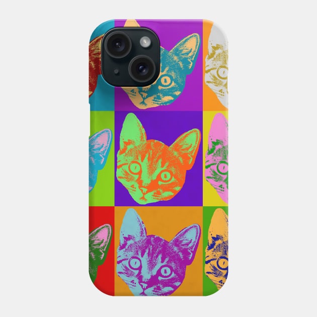 Kitty Cat Pop Art Love Cats Phone Case by joannejgg