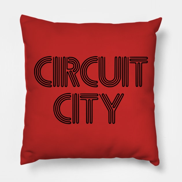 Circuit City Pillow by Cutter Grind Transport