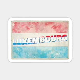 Luxembourg Vintage style retro souvenir Magnet