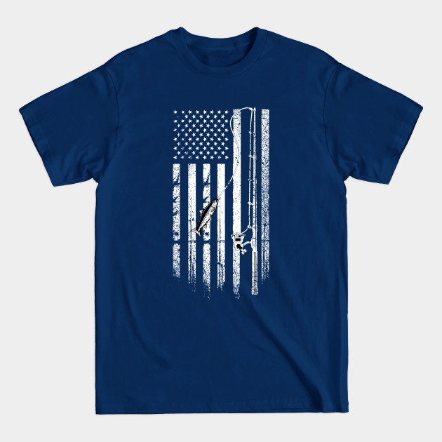 Disover Fishing Rod US Flag - Fishing Rod Us Flag Us - T-Shirt