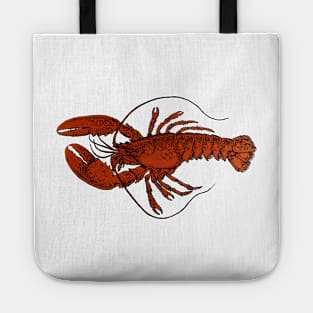 lobster pattern Tote