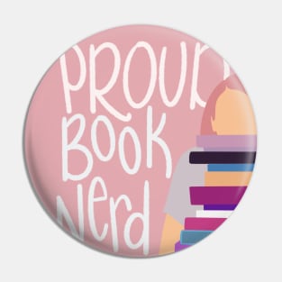 Proud Book Nerd Pin