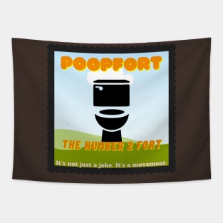 Poopfort stamp Tapestry