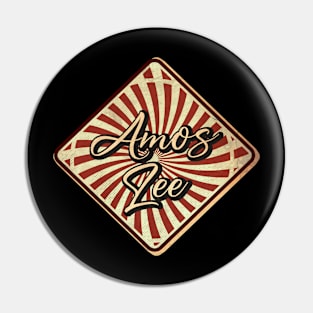 Amos Lee vintage design on top Pin