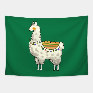 sweet llama cartoon Tapestry