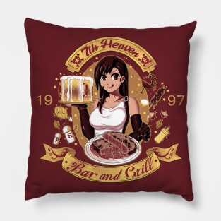 7th heaven bar and grill Pillow