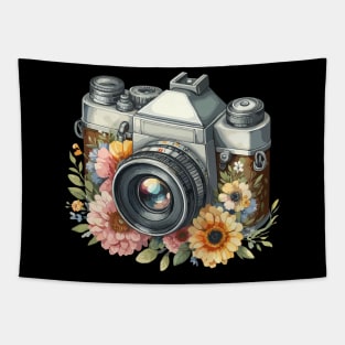 Vintage Retro Camera Tapestry