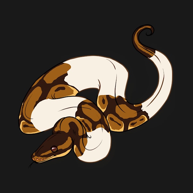 Pied Ball Python by TwilightSaint