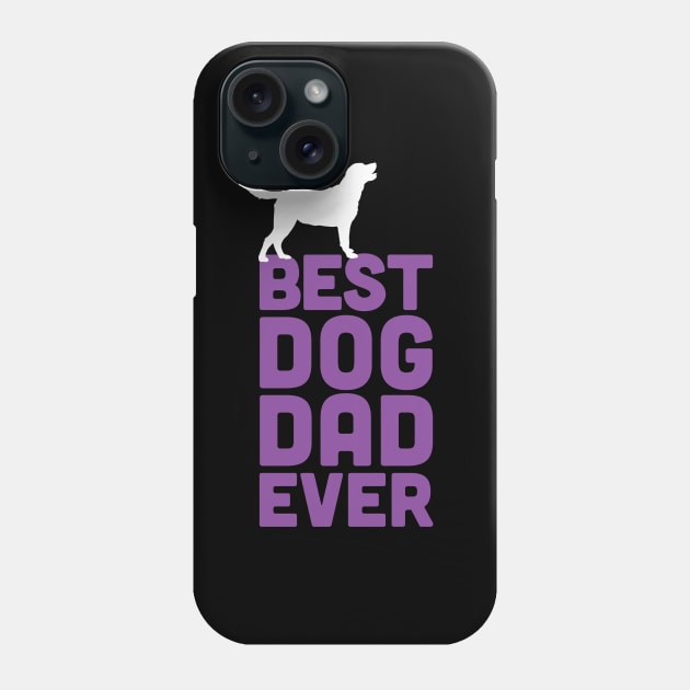 Best Labrador Retriever Dog Dad Ever - Purple Dog Lover Gift Phone Case by Elsie Bee Designs