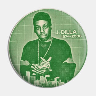 26 j dilla - green solid style, Pin